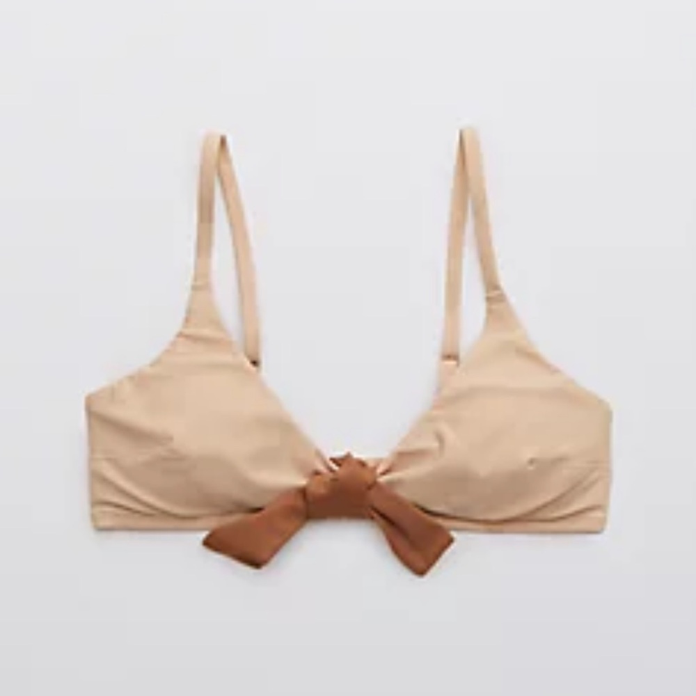 Aerie Tie Front Bikini Top